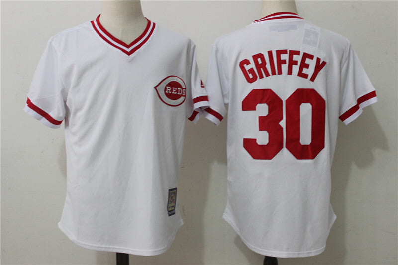 Cincinnati Reds #30 Ken Griffey Jr Style 2 Baseball Jersey baseball jersey product view 1
