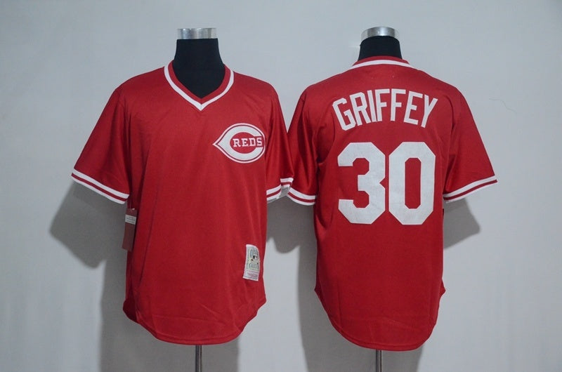 Cincinnati Reds #30 Ken Griffey Jr Style 3 Baseball Jersey baseball jersey product view 1