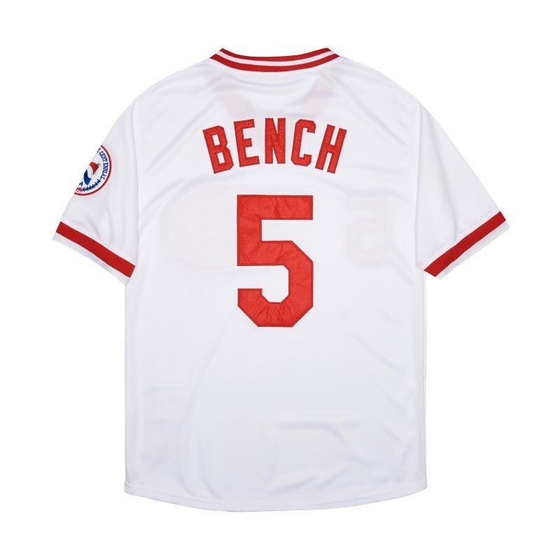 Cincinnati Reds #5 Johnny Bench Style 1 Baseball Jersey baseball jersey product view 1