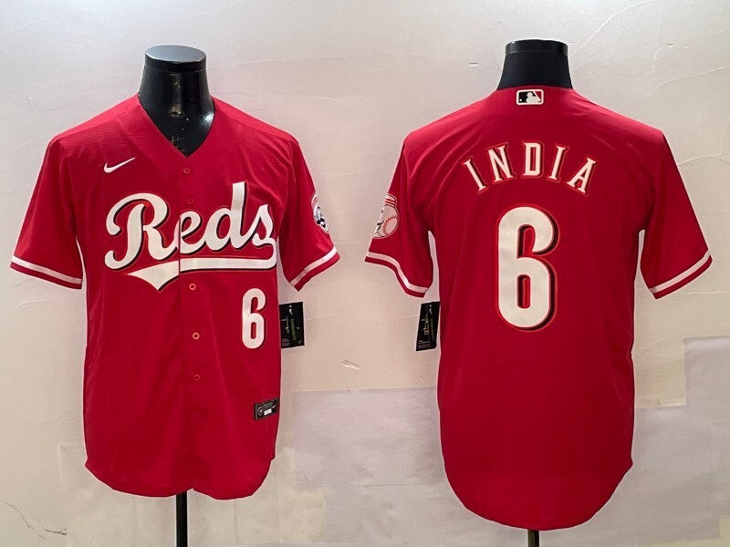 Cincinnati Reds #6 Jonathan India Fan Edition Baseball Jersey baseball jersey product view 1