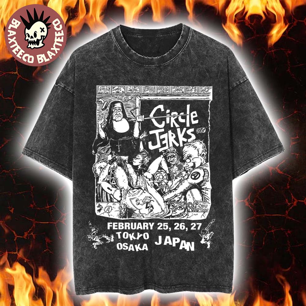 Circle Jerks Japan Tour 2026 Merch Classroom Mineral Wash T-Shirt Unisex T-shirt, Sweatshirt, Hoodie, Long Sleeve Tee - T-Shirt, Sweatshirt, Hoodie