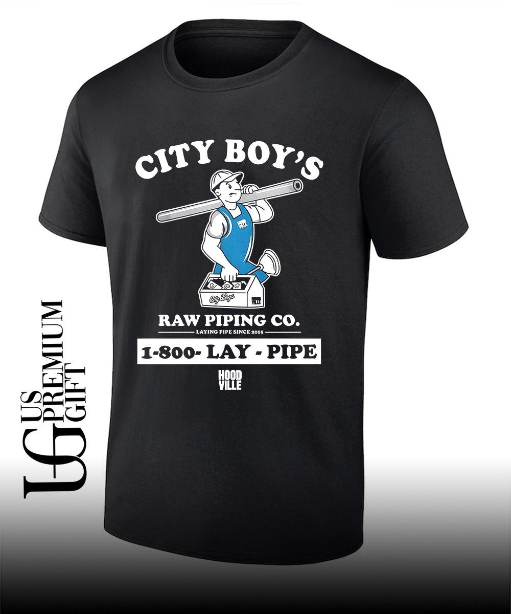 City Boys Raw Piping Co 1800 Lay Pipe shirt Unisex T-shirt, Sweatshirt, Hoodie, Long Sleeve Tee - T-Shirt, Sweatshirt, Hoodie