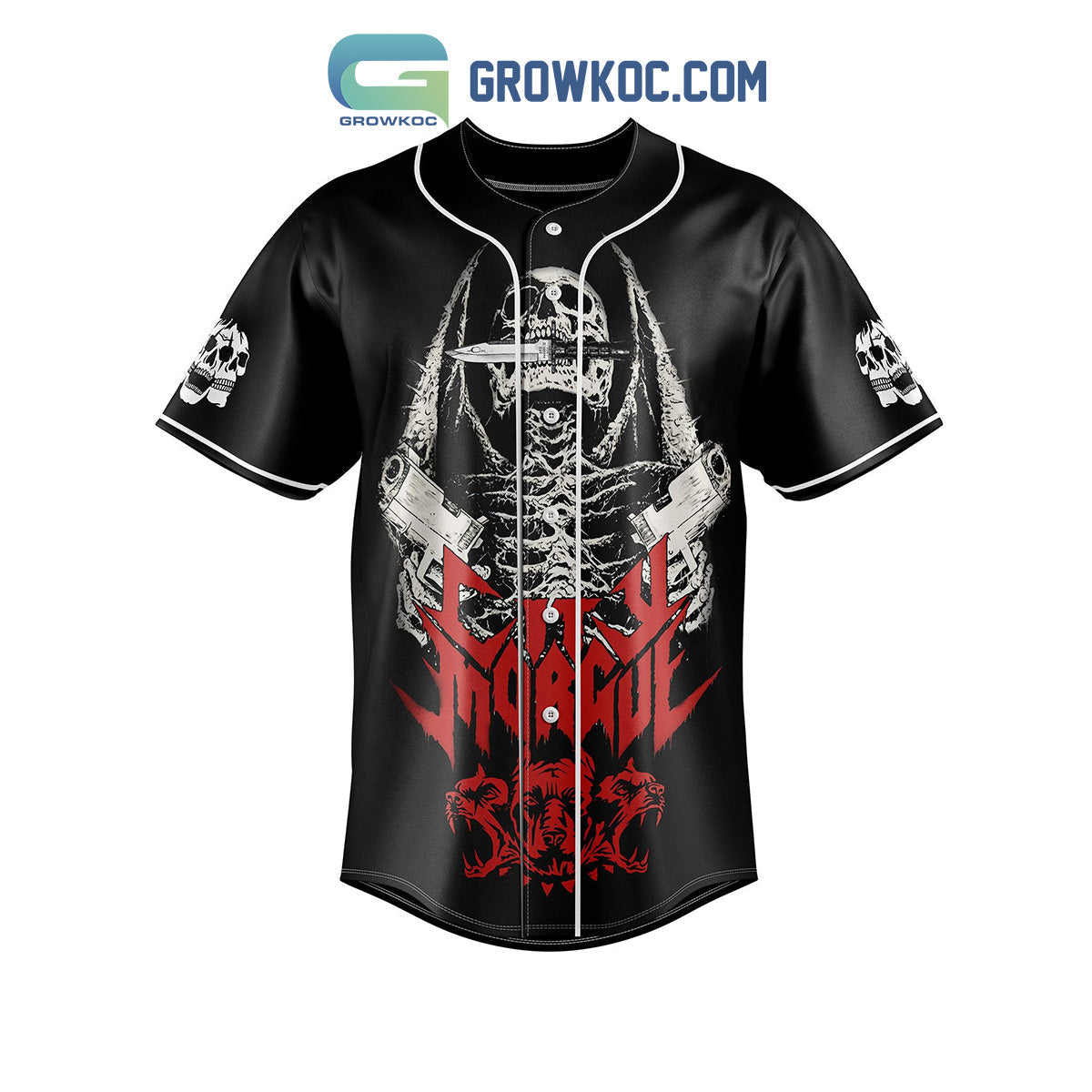 City Morgue My Bloody America Baseball Jersey baseball jersey product view 2