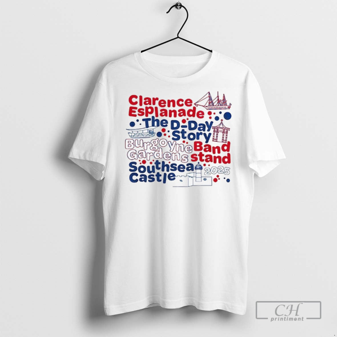 Clarence Esplanade The D Day Story T Shirts Unisex T-shirt, Sweatshirt, Hoodie, Long Sleeve Tee - T-Shirt, Sweatshirt, Hoodie