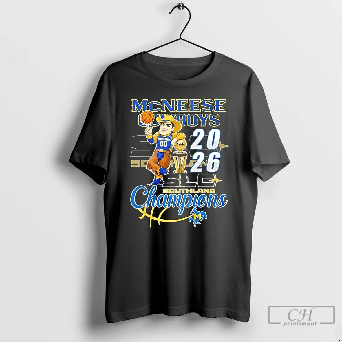 Classic 2026 Mcneese Cowboys Slc Southland Champions Unisex T-shirt, Sweatshirt, Hoodie, Long Sleeve Tee - T-Shirt, Sweatshirt, Hoodie