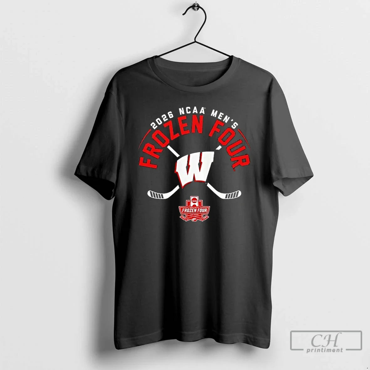 Classic 2026 Ncaa Frozen Four Mens Wisconsin Badgers Hockey Unisex T-shirt, Sweatshirt, Hoodie, Long Sleeve Tee - T-Shirt, Sweatshirt, Hoodie