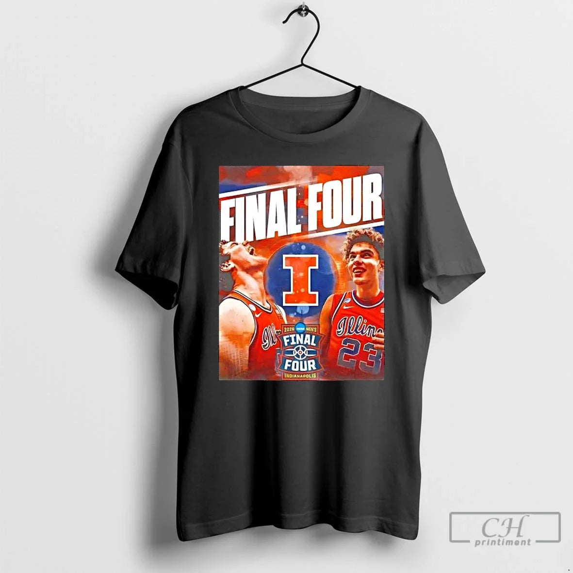 Classic 2026 Ncaa Illinois Fighting Illini Final Four 2026 Basketball Graphic Unisex T-shirt, Sweatshirt, Hoodie, Long Sleeve Tee - T-Shirt, Sweatshirt, Hoodie