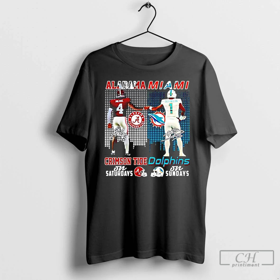Classic Alabama Miami Players First Bump Signature - T-Shirt, Sweatshirt, Hoodie