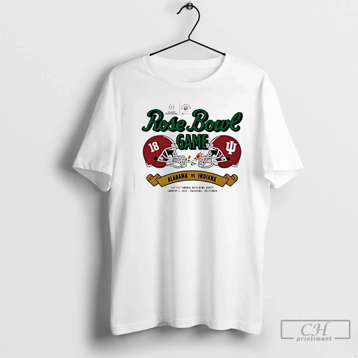 Classic Alabama And Indiana Playoff Rose Bowl Game 2026 - T-Shirt, Sweatshirt, Hoodie