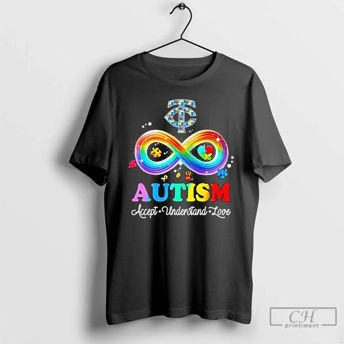Classic Autism Accept Understand Love Minnesota Twins Baseball Logo Unisex T-shirt, Sweatshirt, Hoodie, Long Sleeve Tee - T-Shirt, Sweatshirt, Hoodie