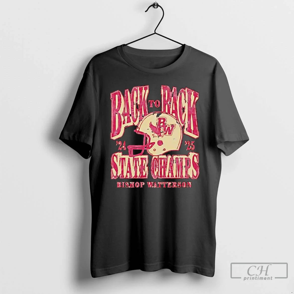Classic Back To Back State Champs Bishop Watterson Helmet - T-Shirt, Sweatshirt, Hoodie