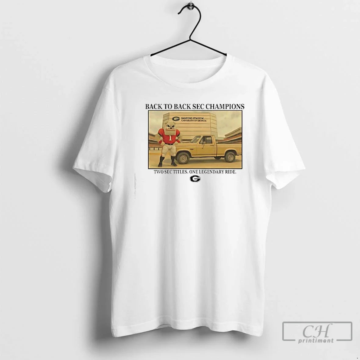 Classic Back To Back Sec Champions Georgia Bulldogs Two Sec Titles One Legendary Ride - T-Shirt, Sweatshirt, Hoodie
