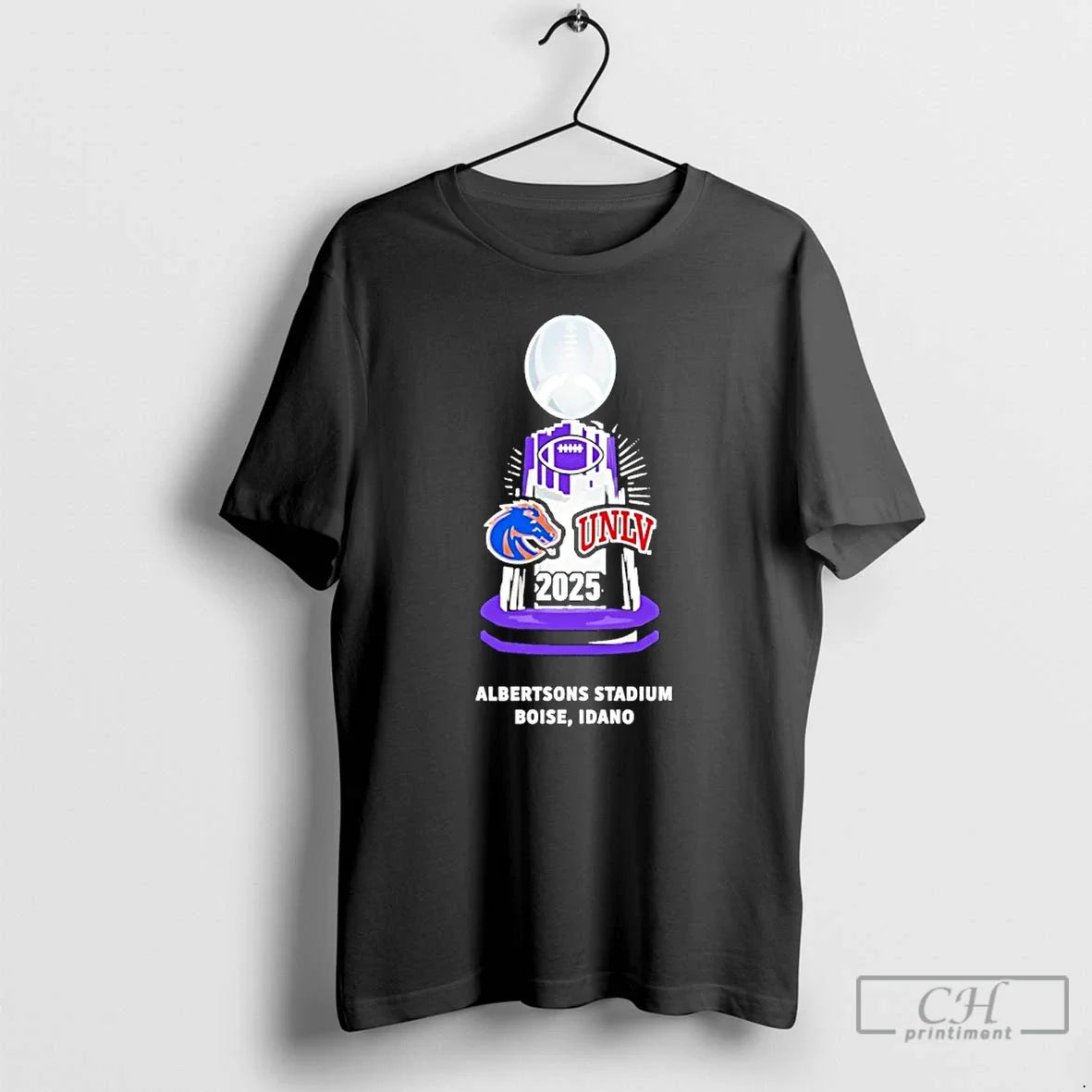 Classic Boise State Vs Unlv 2025 Mountain West Championship Mens Trophy - T-Shirt, Sweatshirt, Hoodie