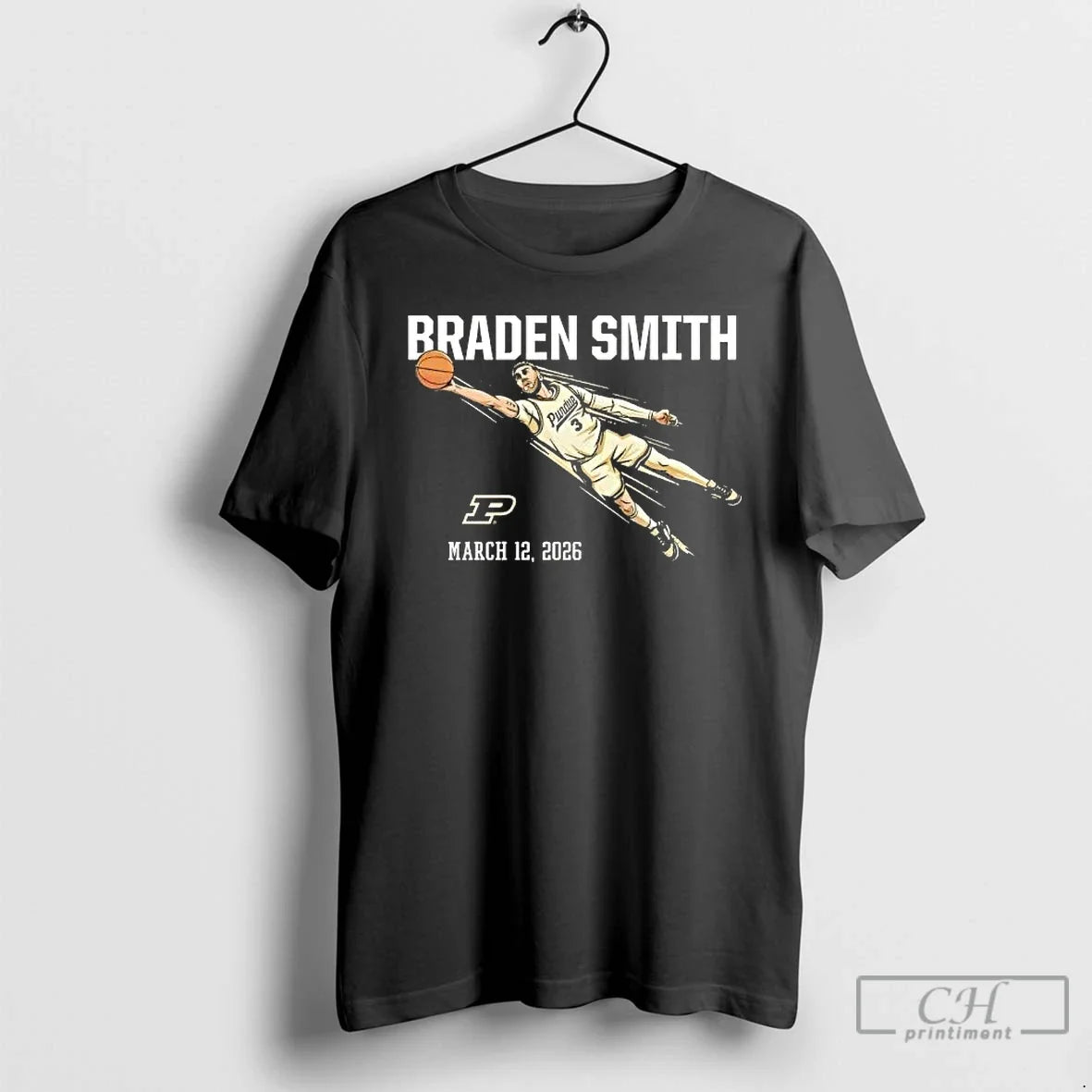 Classic Braden Smith Purdue Boilermakers Diving Assist March 12 2026 Unisex T-shirt, Sweatshirt, Hoodie, Long Sleeve Tee - T-Shirt, Sweatshirt, Hoodie