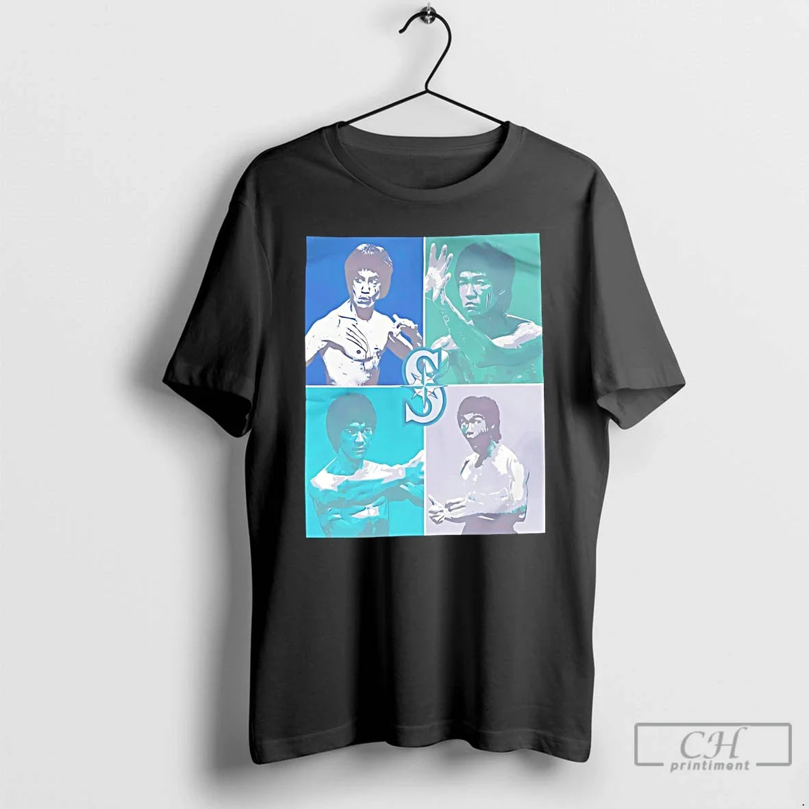 Classic Bruce Lee Seattle Mariners Retro - T-Shirt, Sweatshirt, Hoodie