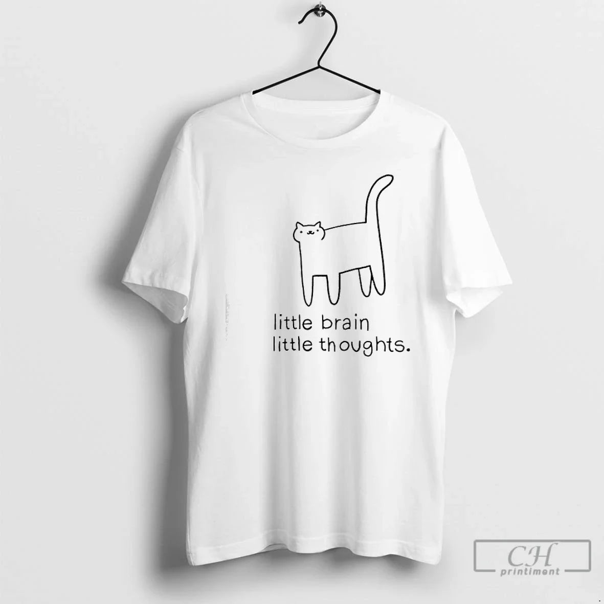 Classic Cats Little Brain Little Thoughts Graphic - T-Shirt, Sweatshirt, Hoodie