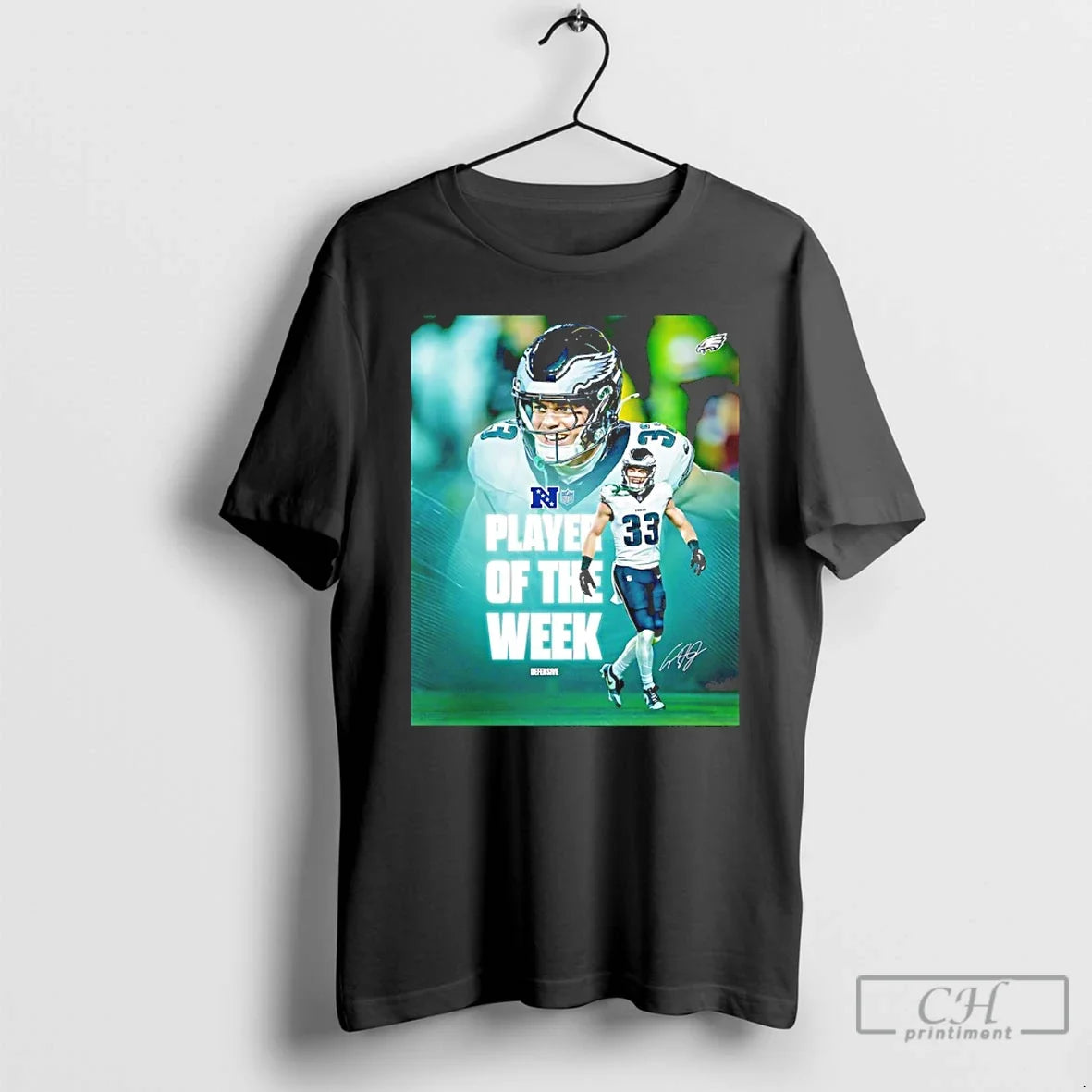 Classic Cooper Dejean 2025 Nfc Defensive Player Of The Week Signature - T-Shirt, Sweatshirt, Hoodie