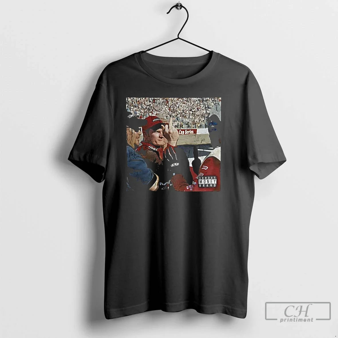 Classic Dale Earnhardt Jr Middle Finger Nascar Drivers Retro Meme - T-Shirt, Sweatshirt, Hoodie