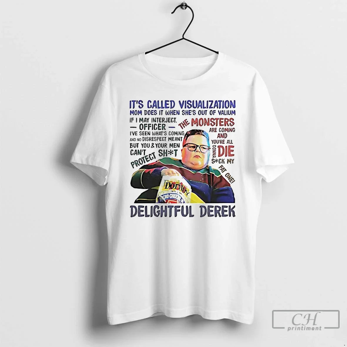 Classic Delightful Derek Its Called Visualization - T-Shirt, Sweatshirt, Hoodie