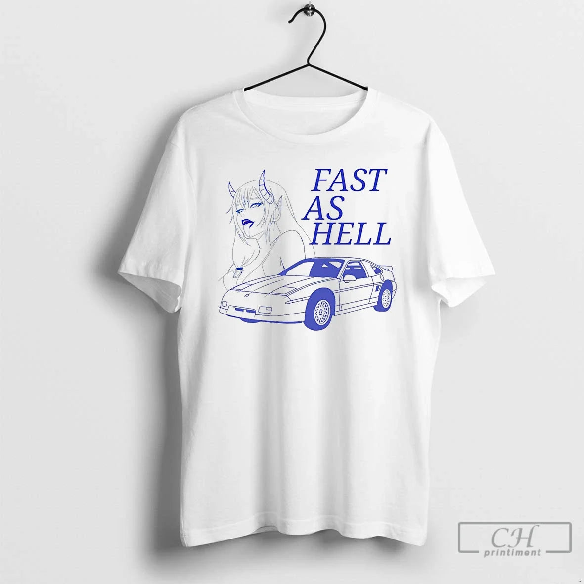 Classic Demon Anime Fast As Hell - T-Shirt, Sweatshirt, Hoodie