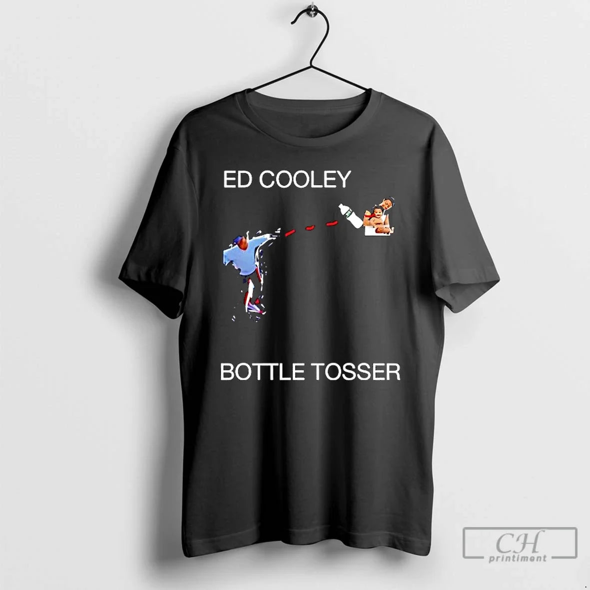 Classic Ed Cooley Georgetown Coach Throwing Bottle Tosser Graphic - T-Shirt, Sweatshirt, Hoodie