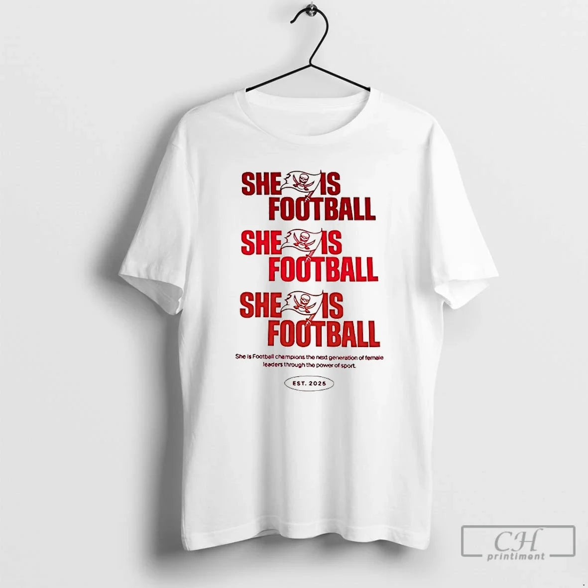 Classic Emeka Egbuka Tampa Bay Buccaneers She Is Football Est 2025 - T-Shirt, Sweatshirt, Hoodie