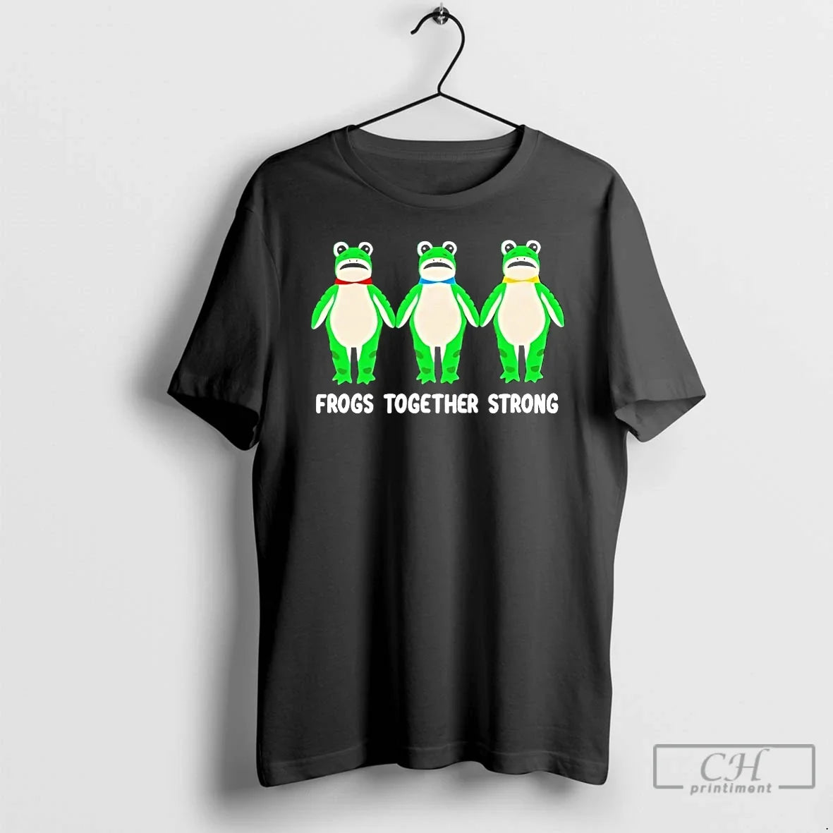 Classic Frogs Together Strong Portland Frog - T-Shirt, Sweatshirt, Hoodie
