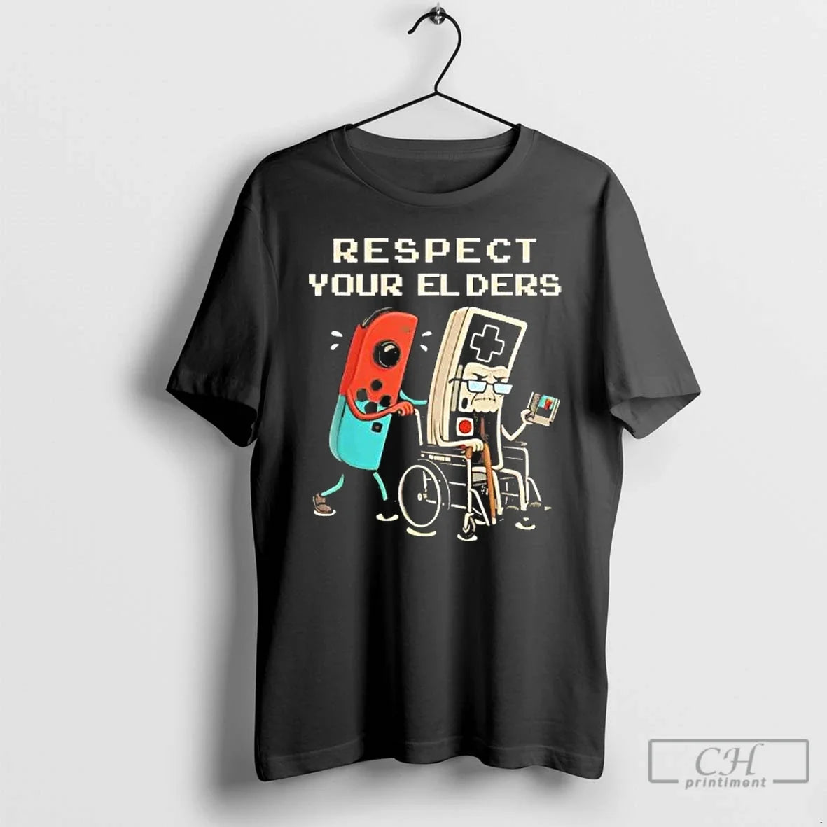 Classic Gaming Respect Your Elders - T-Shirt, Sweatshirt, Hoodie