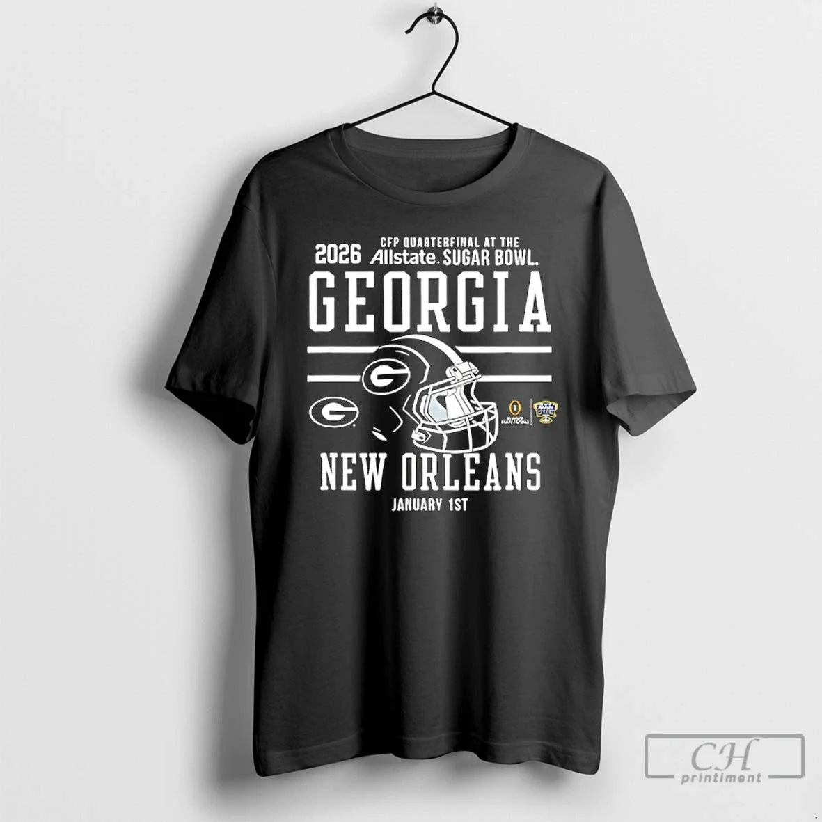Classic Georgia Bulldogs Sugar Bowl Cfp Quarterfinal 2025 2026 Red - T-Shirt, Sweatshirt, Hoodie