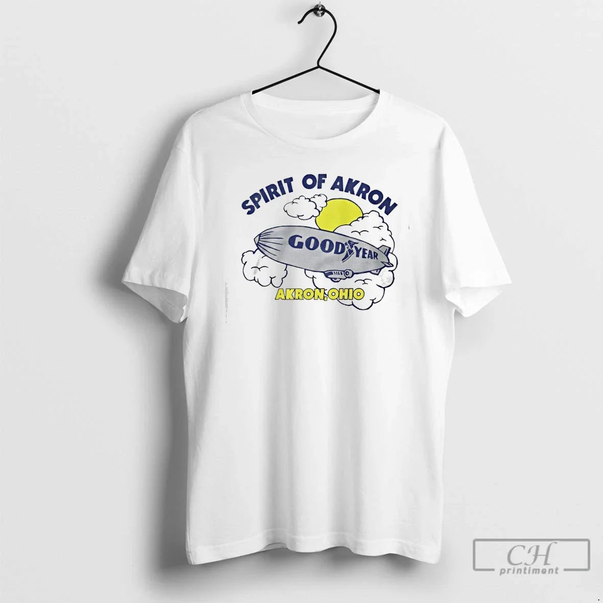 Classic Goodyear Spirit Of Akron Ohio Blimp - T-Shirt, Sweatshirt, Hoodie