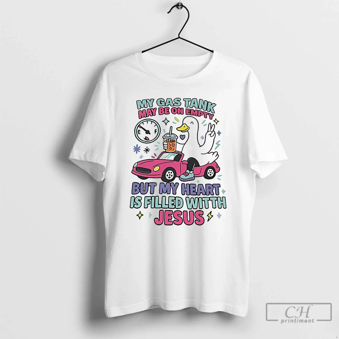 Classic Goose My Gas Tank May Be On Empty But My Heart Is Filled With - T-Shirt, Sweatshirt, Hoodie