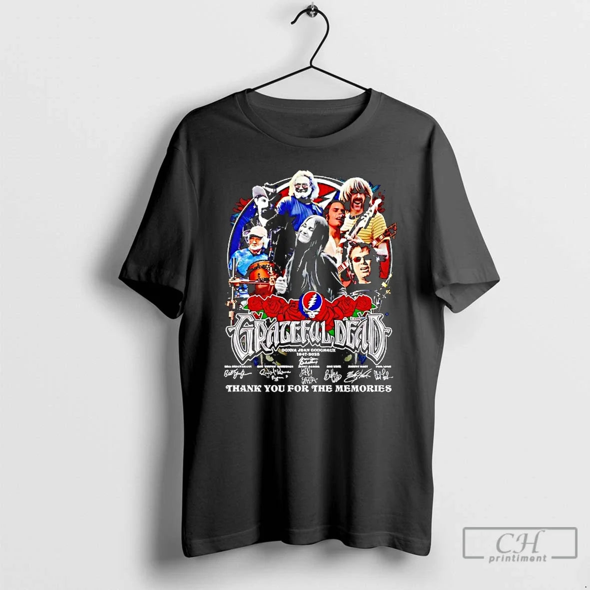 Classic Grateful Dead Donna Jean Godchaux 1947 2025 Thank You For The Memories T Shirts - T-Shirt, Sweatshirt, Hoodie