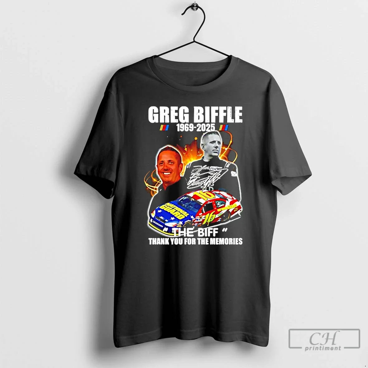 Classic Greg Biffle 1969 2025 The Biff Thank You For The Memories T Shirts Sweater - T-Shirt, Sweatshirt, Hoodie