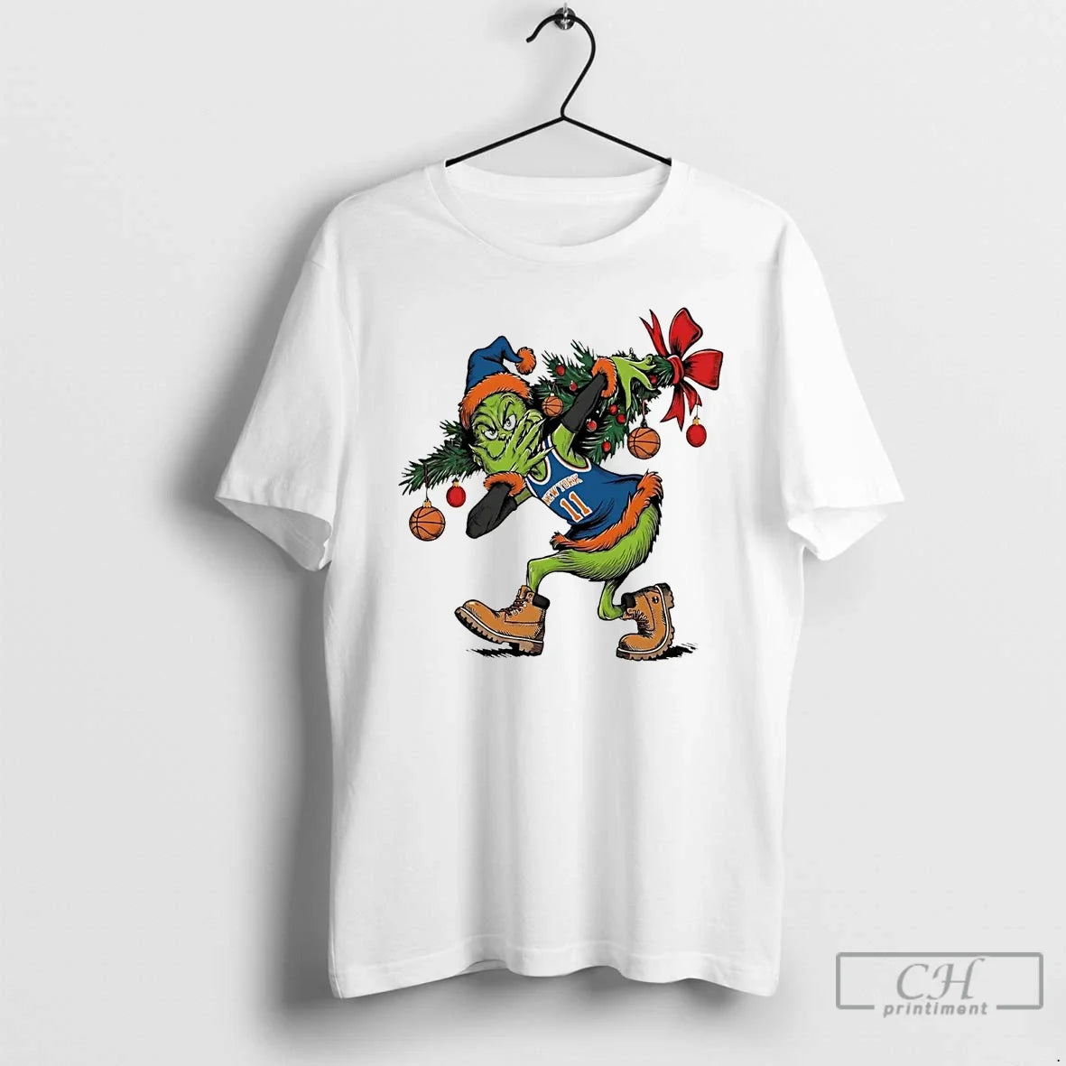 Classic Grinch Jalen Brunson 3 Point Celebration Christmas - T-Shirt, Sweatshirt, Hoodie