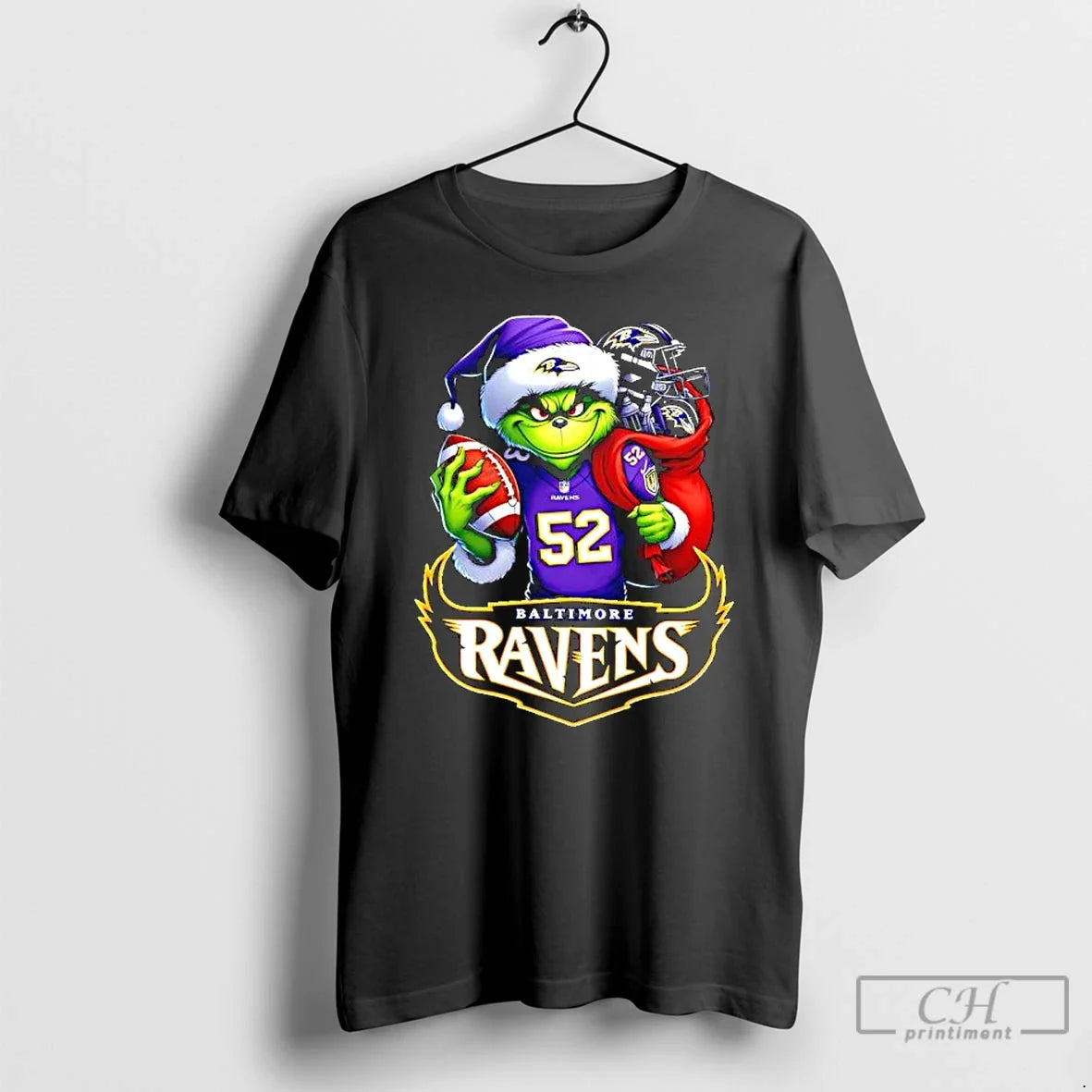 Classic Grinch Holding Baltimore Ravens Grinchmas - T-Shirt, Sweatshirt, Hoodie