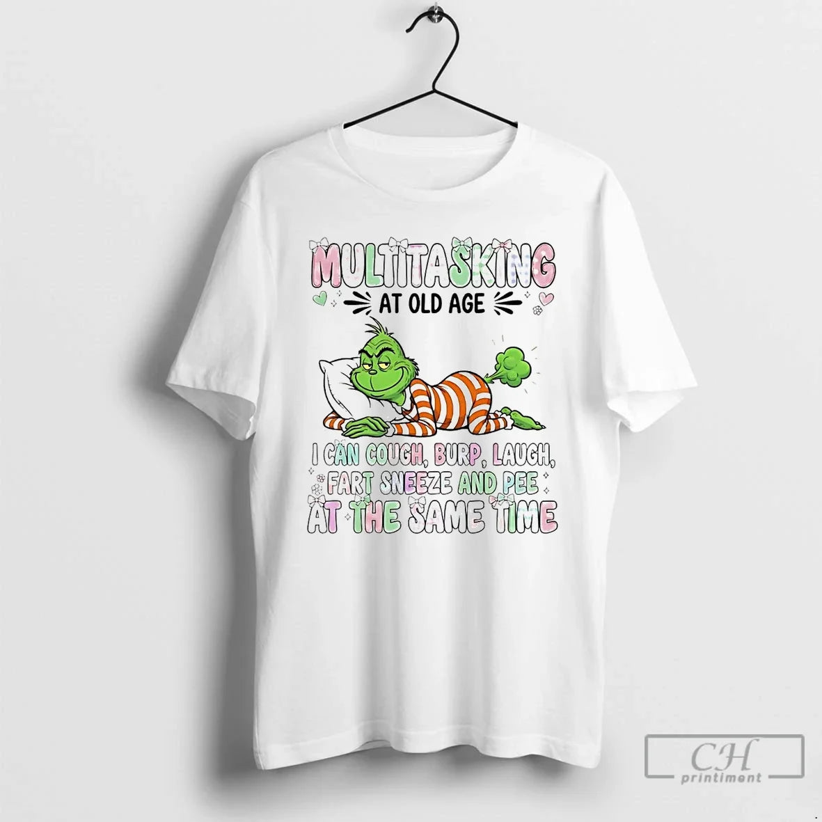 Classic Grinch Multitasking Fart Sneeze And Pee At The Same Time Christmas T Shirts Sweater - T-Shirt, Sweatshirt, Hoodie