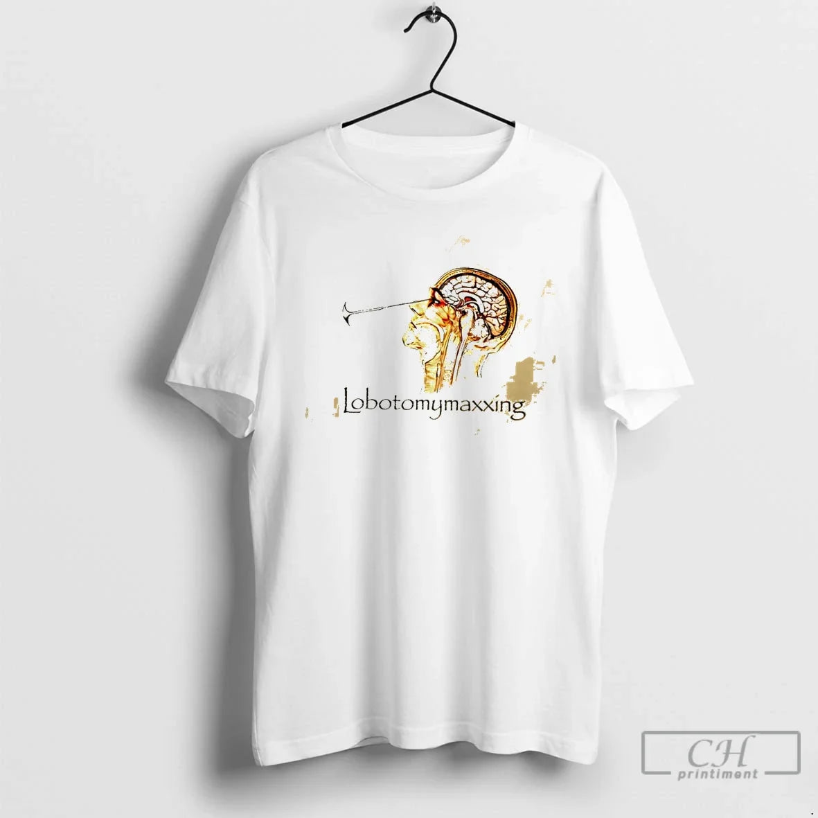 Classic Human Brain Lobotomymaxxing Unisex T-shirt, Sweatshirt, Hoodie, Long Sleeve Tee - T-Shirt, Sweatshirt, Hoodie