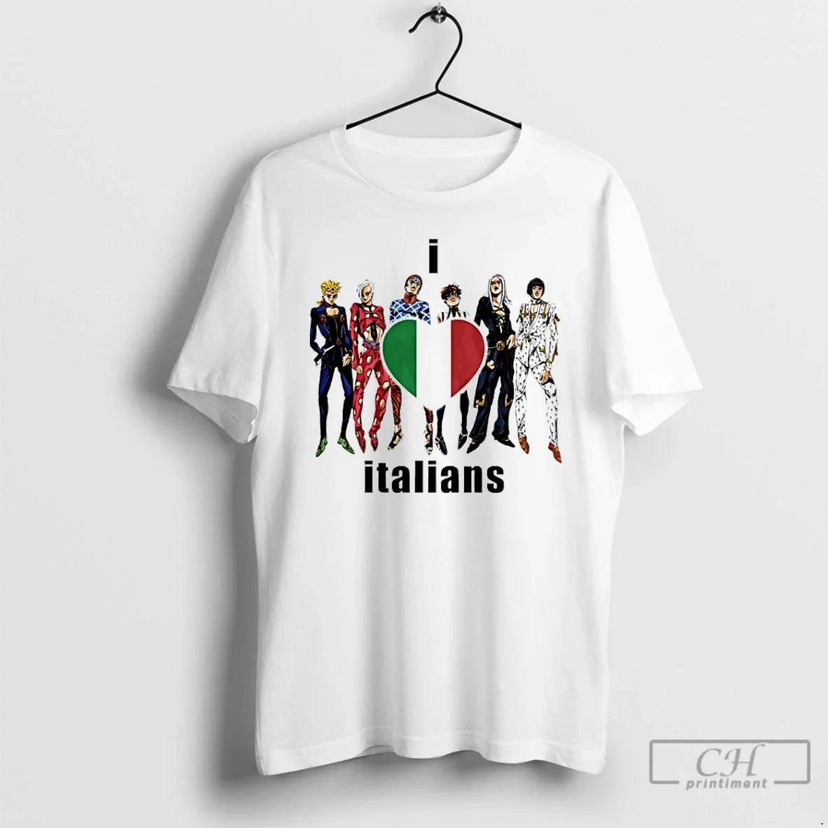 Classic I Heart Italians Bucciarati Jojos Bizarre Adventure - T-Shirt, Sweatshirt, Hoodie