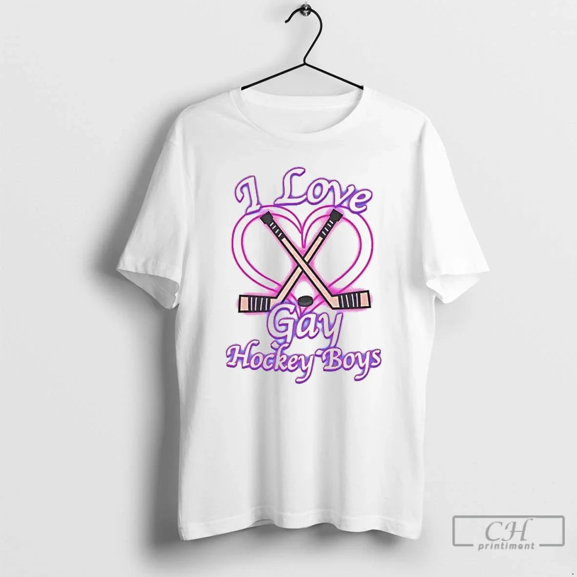 Classic I Love Gay Hockey Boys - T-Shirt, Sweatshirt, Hoodie