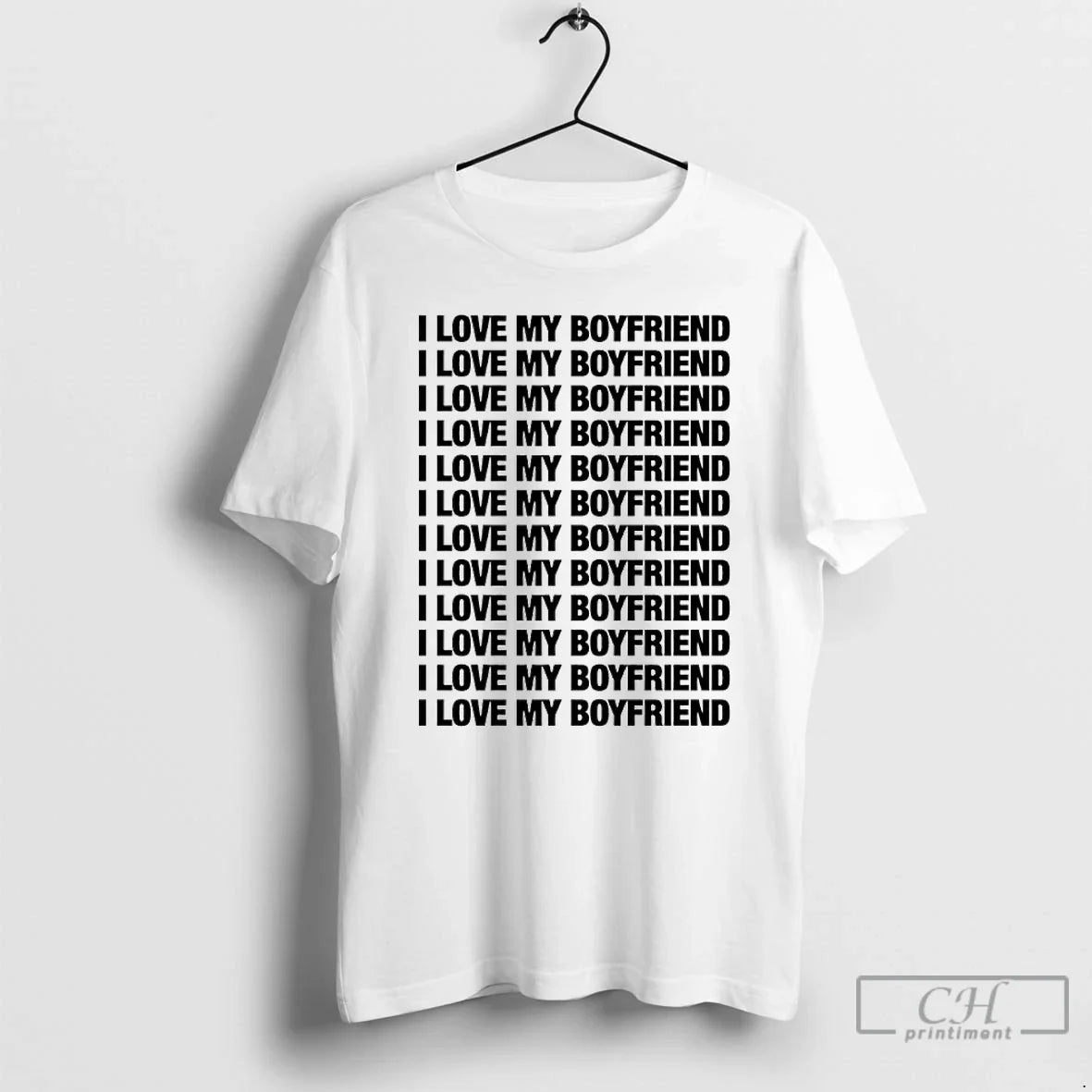 Classic I Love My Boyfriend Repeat Unisex T-shirt, Sweatshirt, Hoodie, Long Sleeve Tee - T-Shirt, Sweatshirt, Hoodie