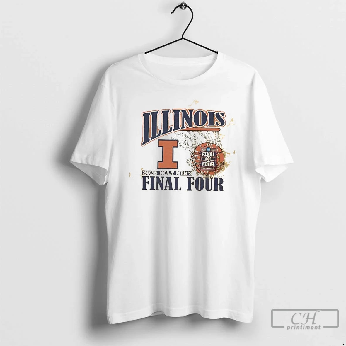 Classic Illinois Fighting Illini 2026 Ncaa Mens Final Four Retro Unisex T-shirt, Sweatshirt, Hoodie, Long Sleeve Tee - T-Shirt, Sweatshirt, Hoodie