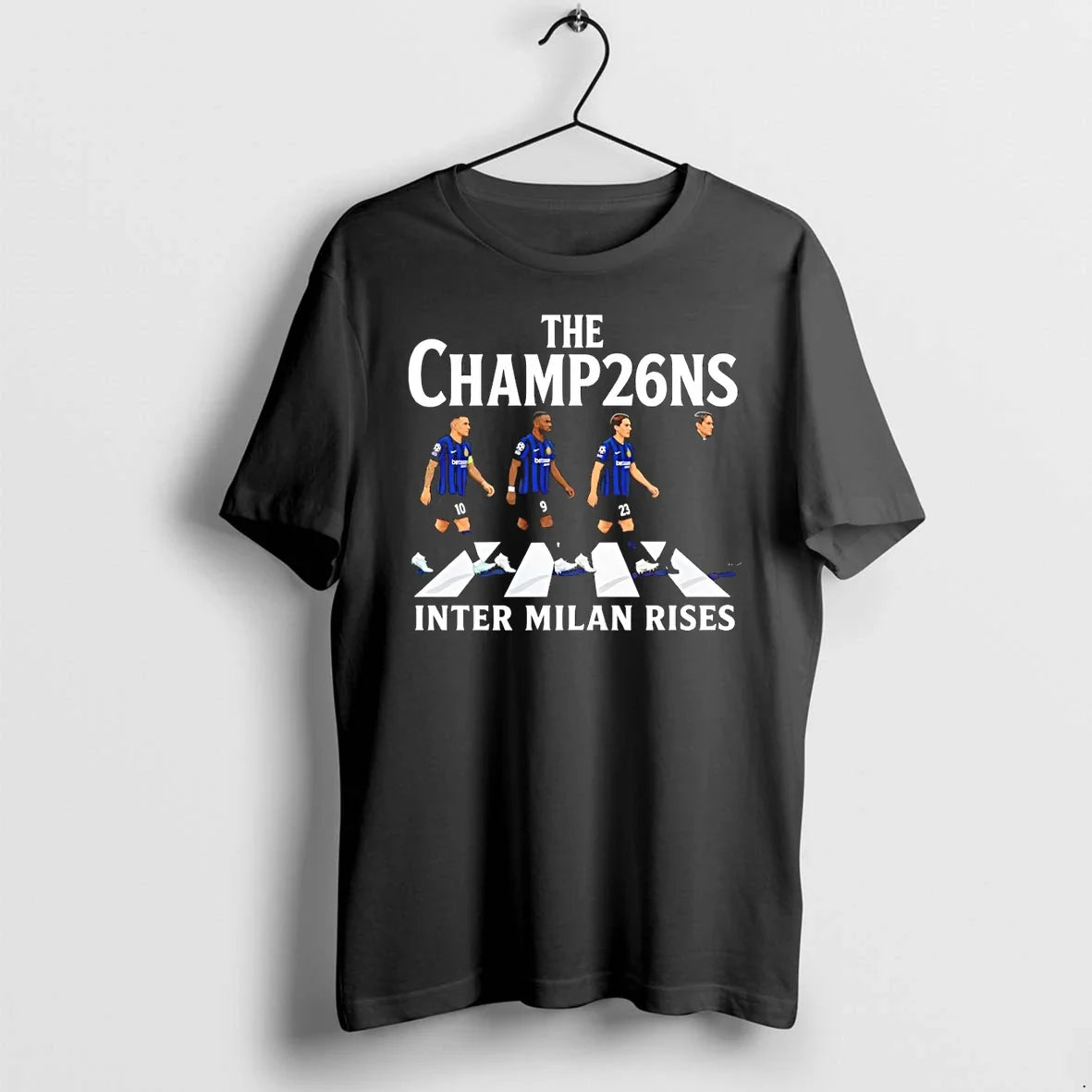 Classic Inter Milan The Champions 2026 Abbey Road - Adult & Kids T-Shirts, Sweatshirts & Hoodies apparel design preview 1