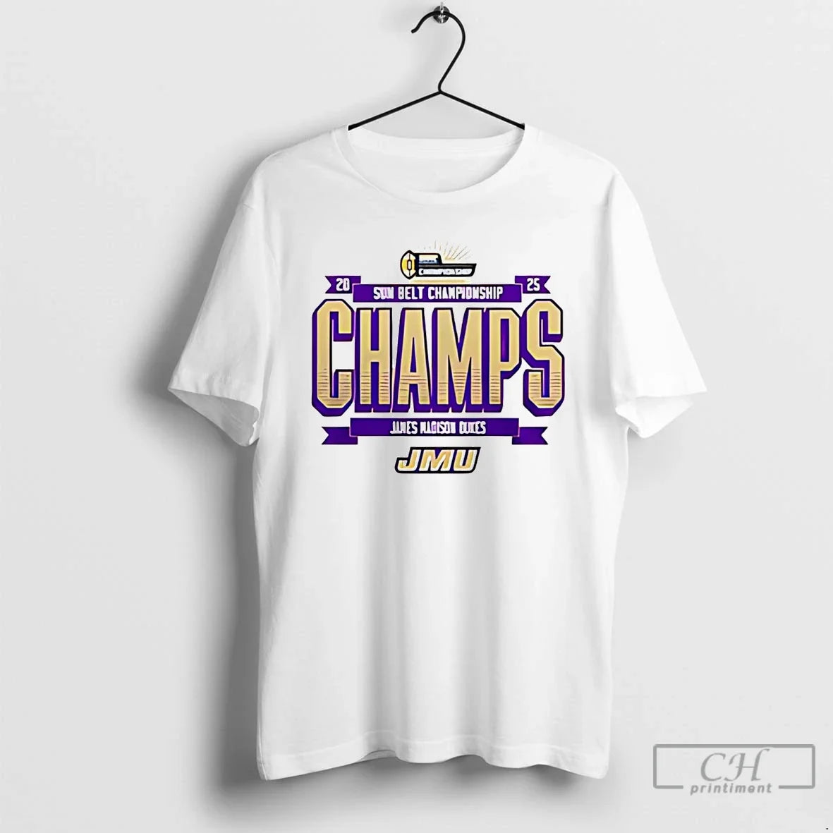 Classic Jmu Football 2025 Sun Belt Championship - T-Shirt, Sweatshirt, Hoodie