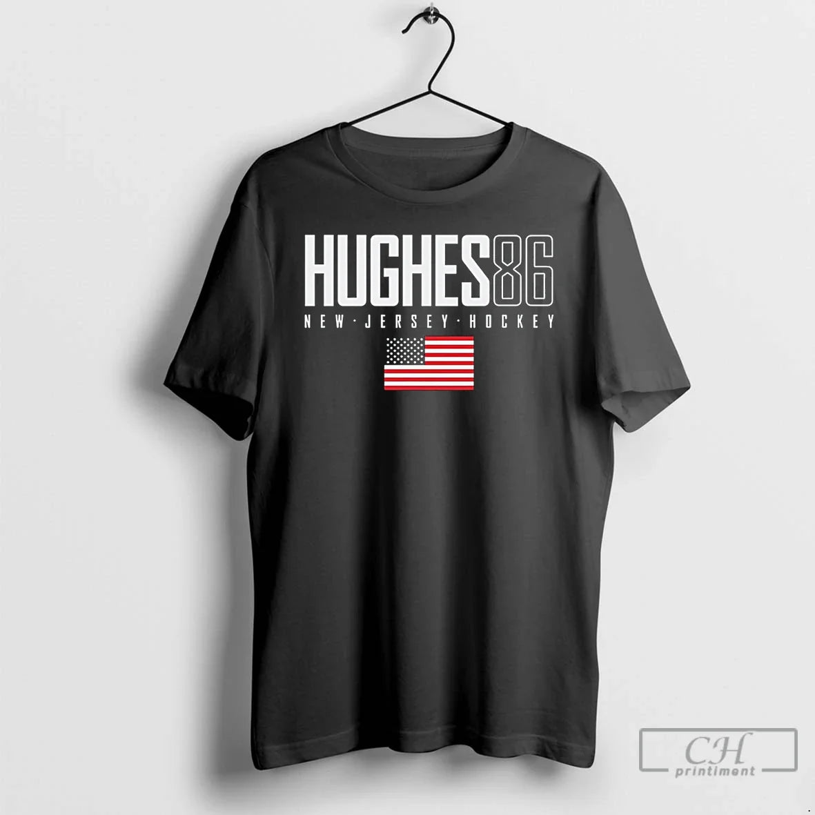 Classic Jack Hughes New Jersey Usa Elite Number And Name sports jersey product view 1