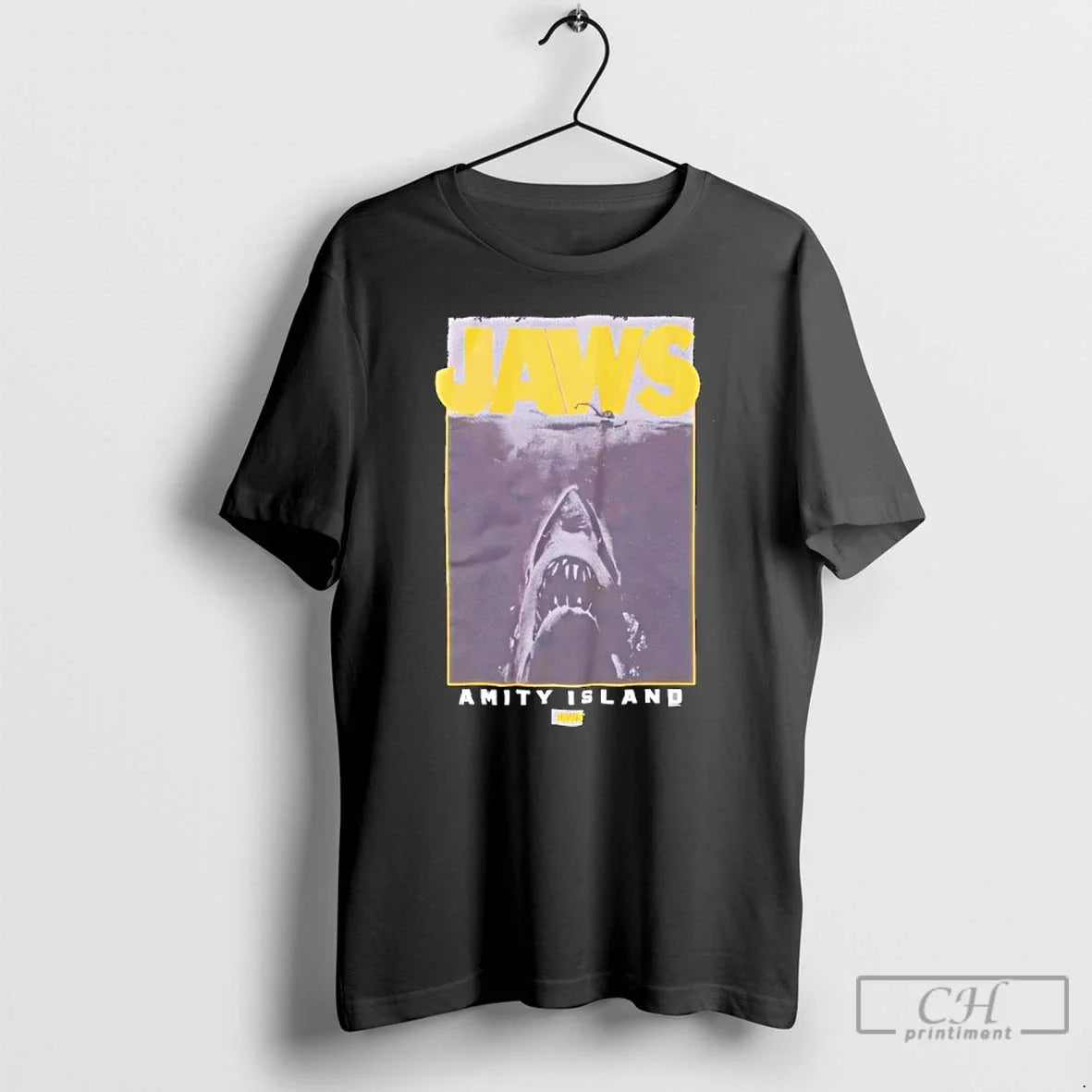 Classic Jaws Tonal Film Amity Island - T-Shirt, Sweatshirt, Hoodie