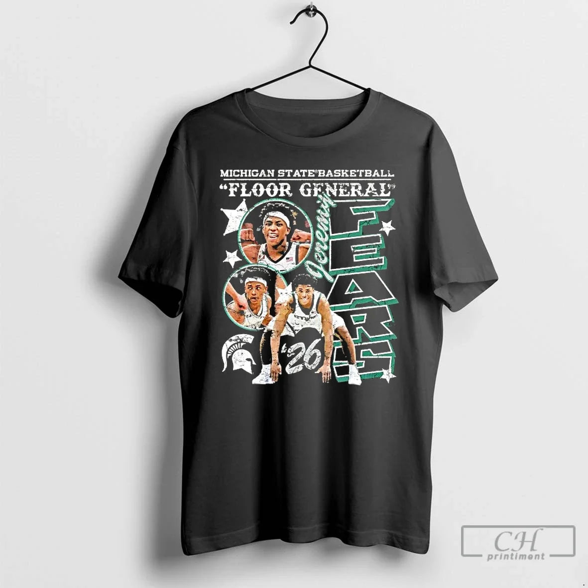 Classic Jeremy Fears Michigan State Spartans Floor General Elevated 90s Graphic Unisex T-shirt, Sweatshirt, Hoodie, Long Sleeve Tee - T-Shirt, Sweatshirt, Hoodie