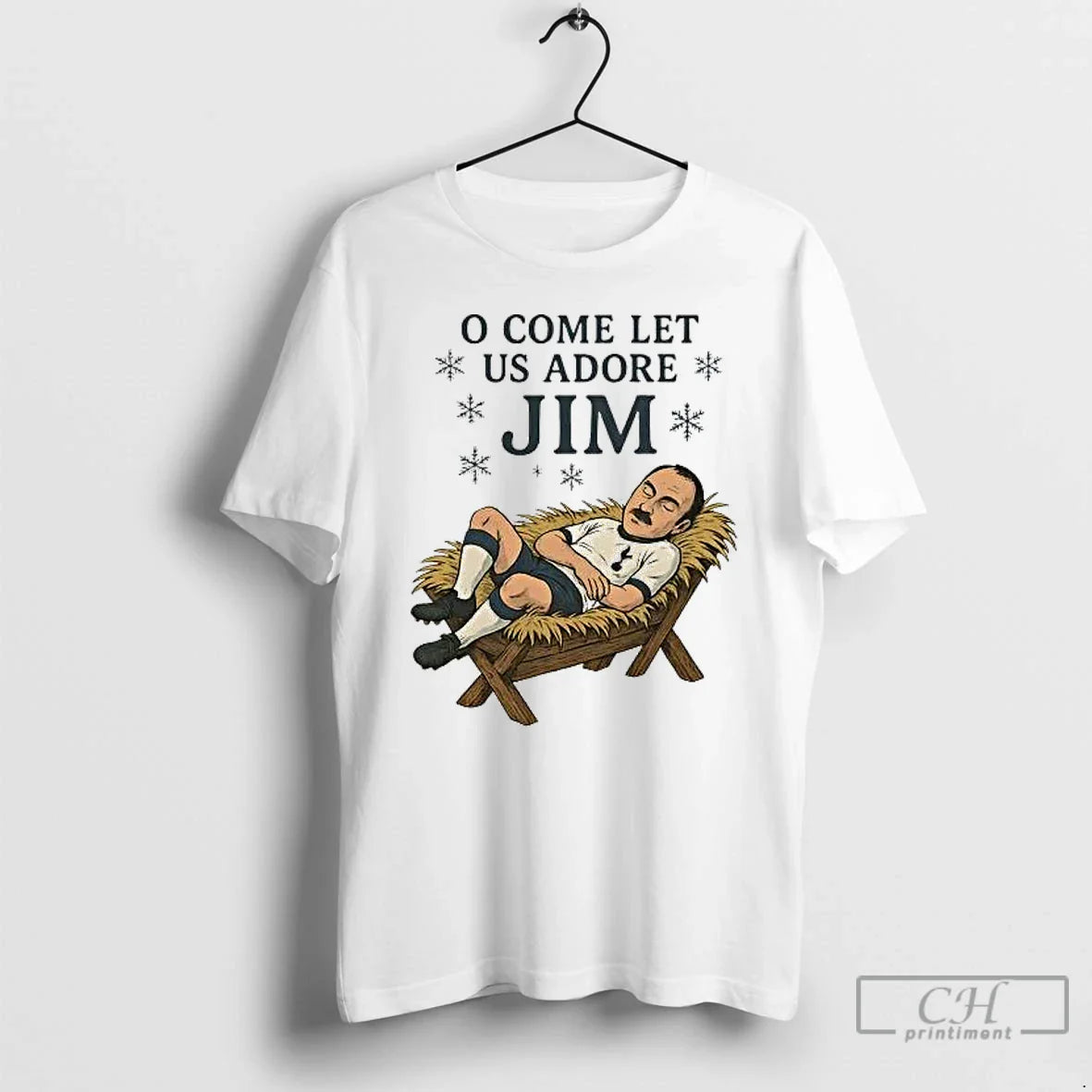 Classic Jimmy Greaves O Come Let Us Adore Jim Christmas - T-Shirt, Sweatshirt, Hoodie