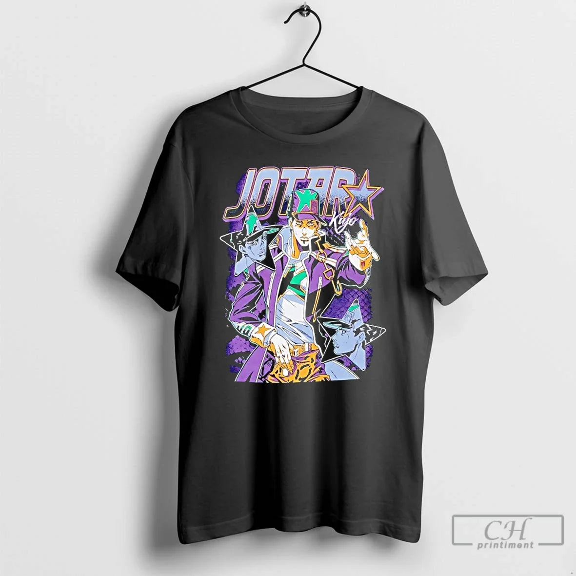 Classic Jojos Bizarre Adventure Jotaro Kujo Collage - T-Shirt, Sweatshirt, Hoodie