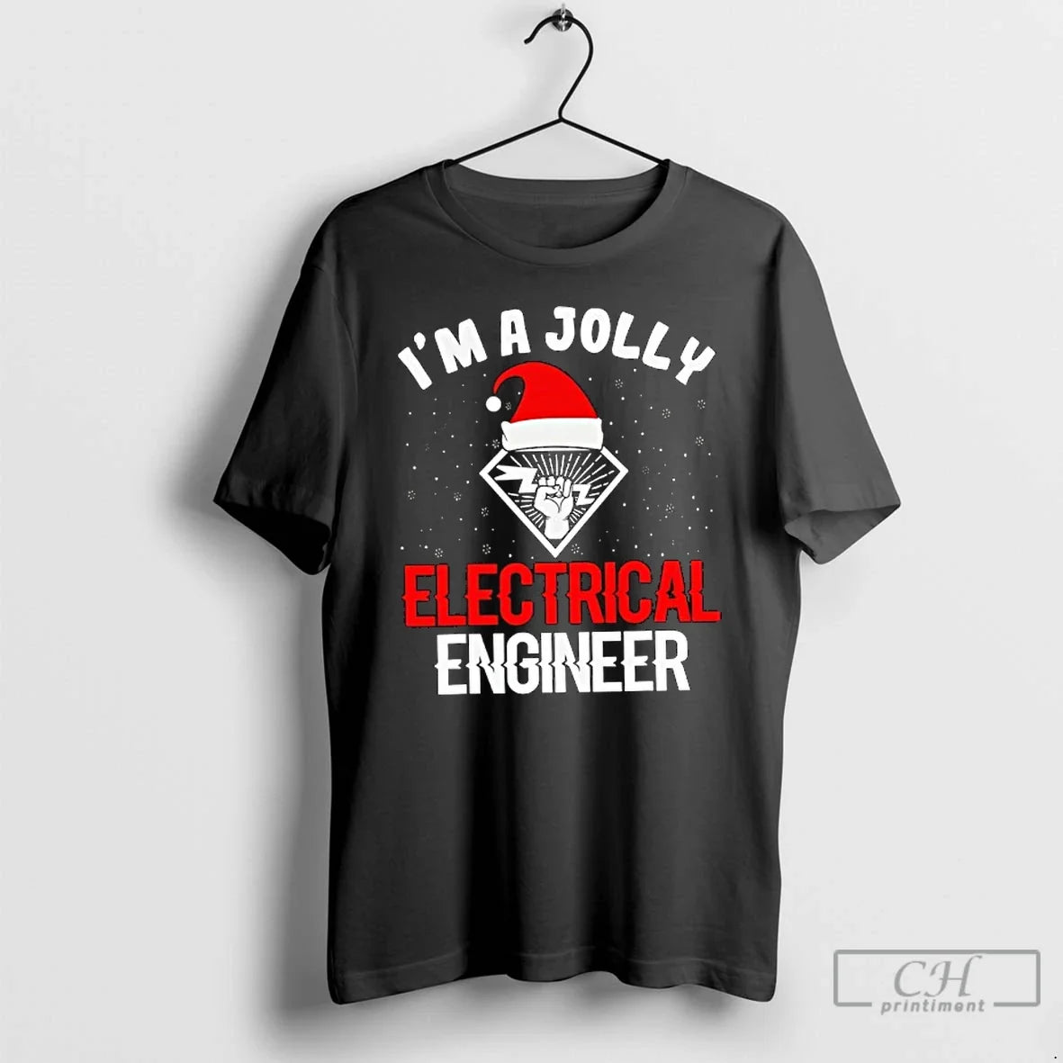 Classic Jolly Electrical Im A Jolly Engineer Christmas - T-Shirt, Sweatshirt, Hoodie