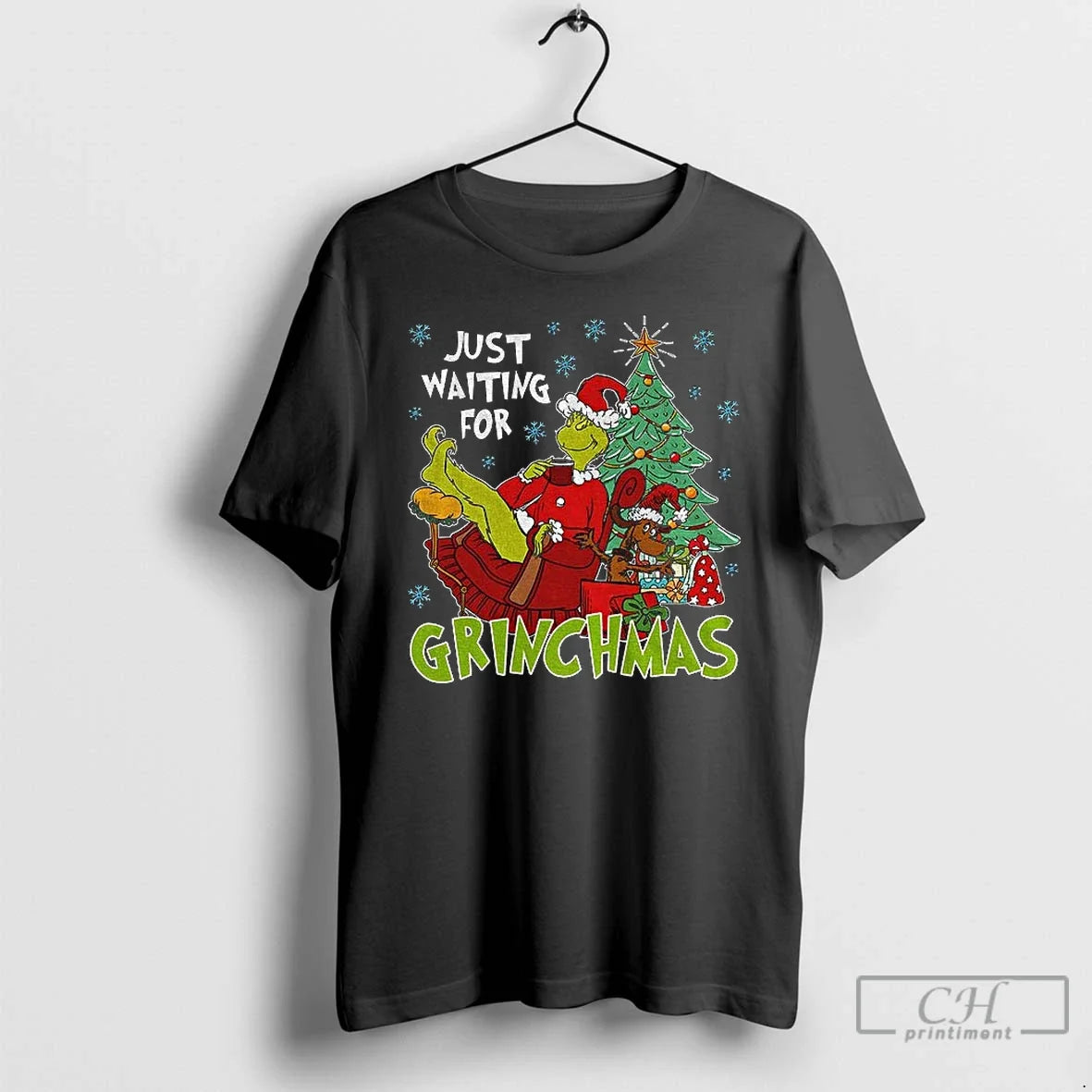 Classic Just Waiting For Grinchmas The Grinch Christmas - T-Shirt, Sweatshirt, Hoodie